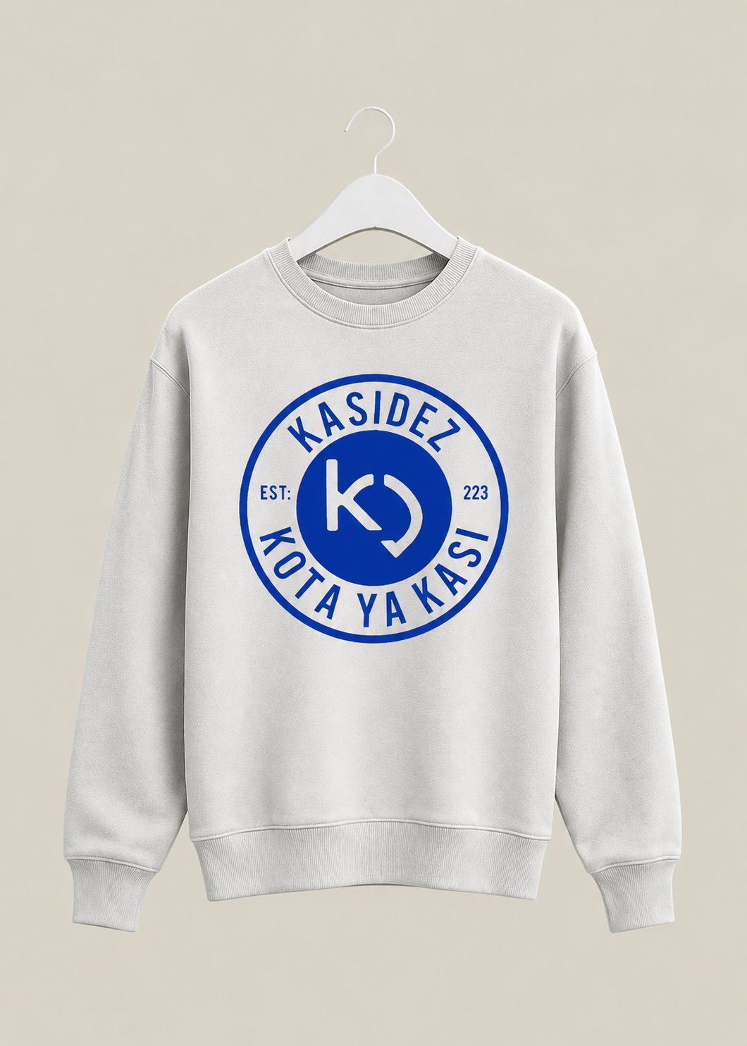 KasiDez Badge Sweater — White