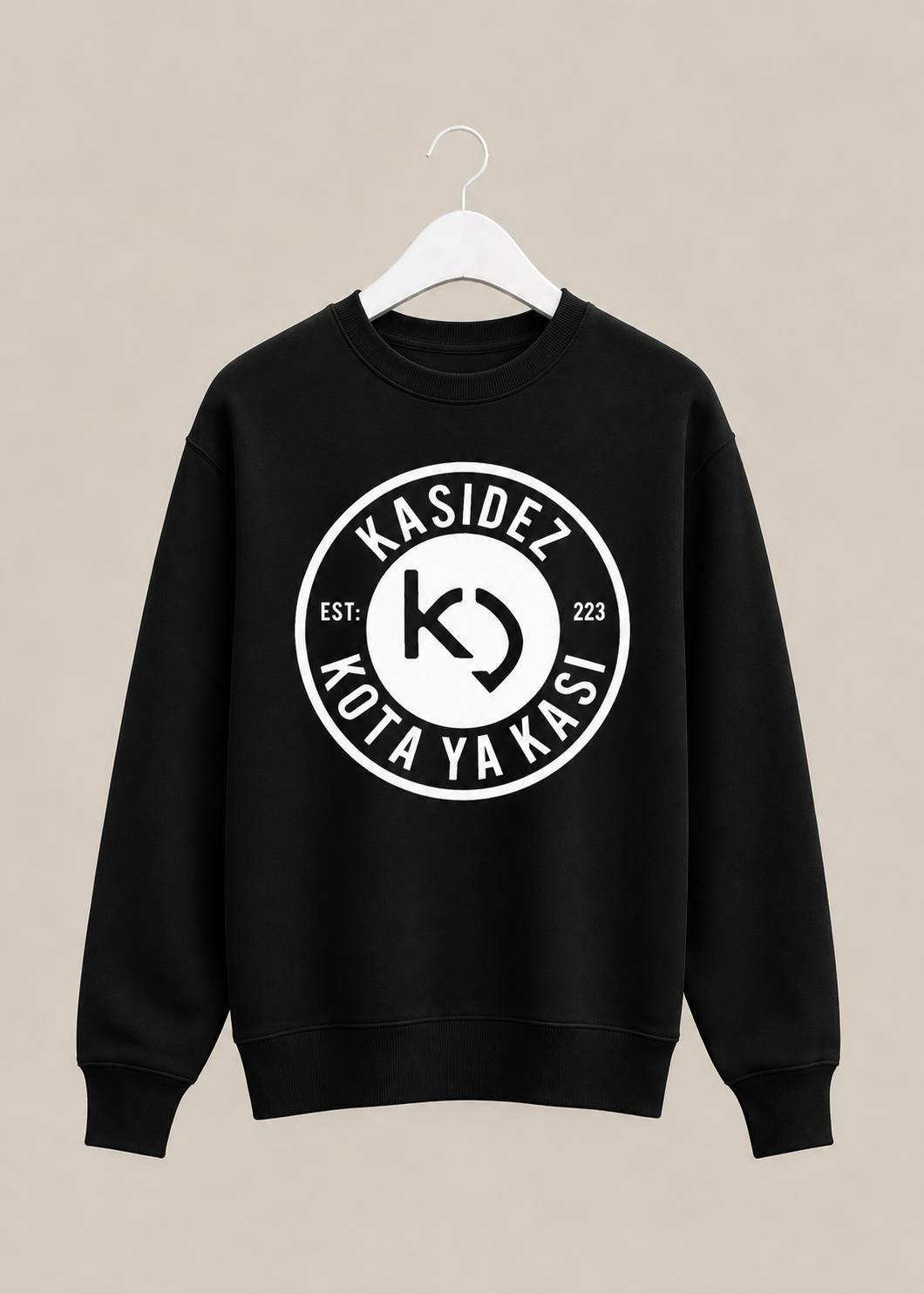 KasiDez Badge Sweater — Black